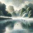Cardiff Roath Park Lake Canvas