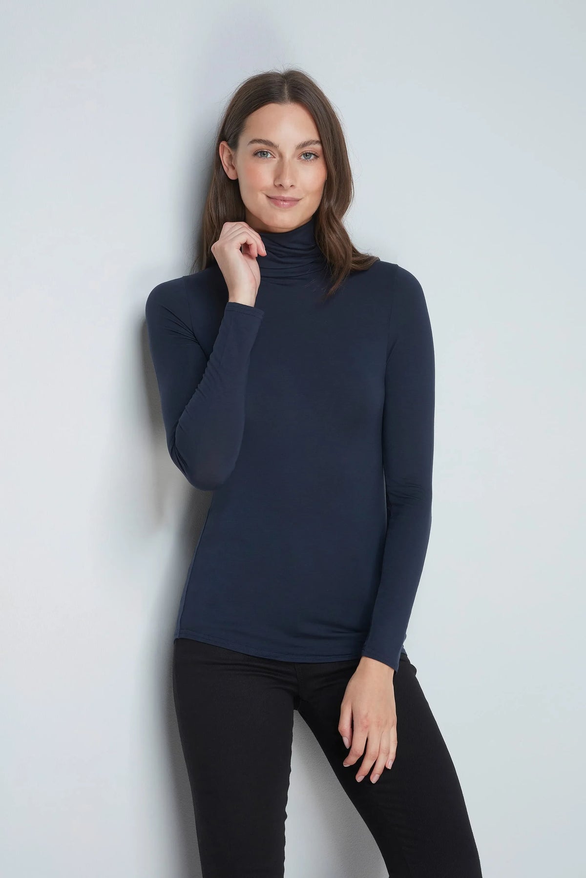 Roll Neck Micro Modal Top