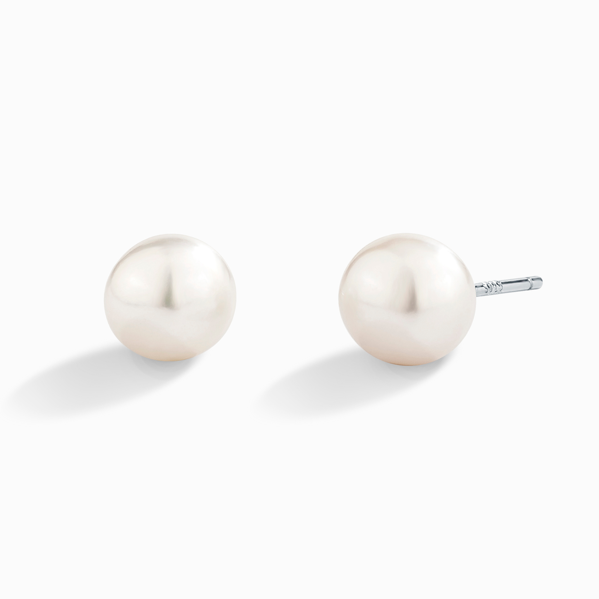 Pendientes de perlas de plata de ley