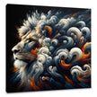 Lion's Abstract Grandeur Canvas