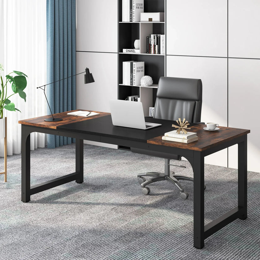 Tribesigns Moderner Computertisch Großer Bürotisch Computertisch Schreibtisch Workstation für Home Office