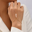Minimal Pearl Hand Chain Bracelet