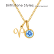 14K Gold, Silver & Rose Gold Zodiac Birthstone Necklace