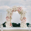 Heavy Strong White Metal Wedding Arch Garden Arbor Frame, Floral Backdrop Stand, Pergola for Indoor and Outdoor