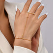 Schlangenarmband mit Perlen