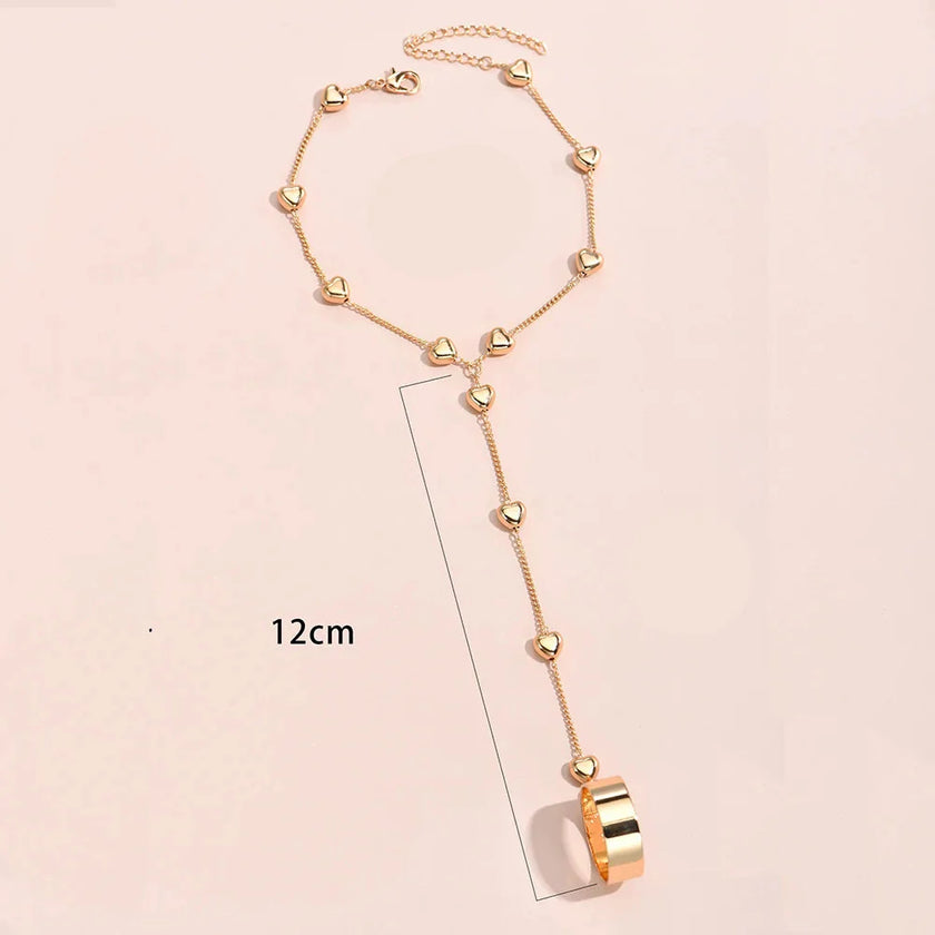 Shahmaran Bracelet Heart Link Chain