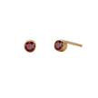 Birthstone Round Stud Earring