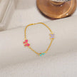 Schleife & Blumen & Schmetterlings-Armband