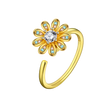 Adjustable Flower Spinner Ring