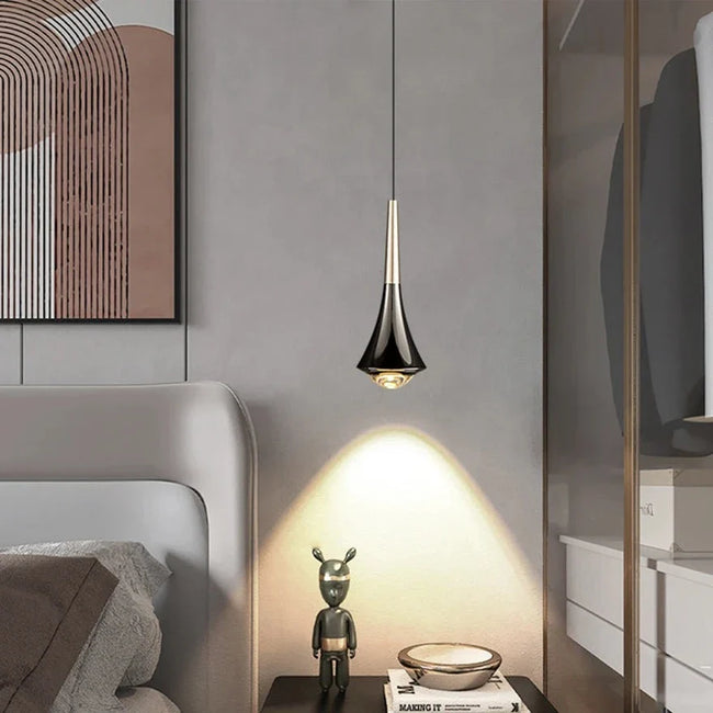 Dropping Pendant Light LED Integrated Adjustable Height Warm Light