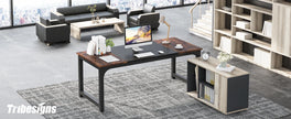 Tribesigns Moderner Computertisch Großer Bürotisch Computertisch Schreibtisch Workstation für Home Office