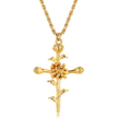 Kreuz-Anhänger mit Monatsblume