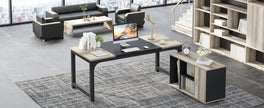 Tribesigns Moderner Computertisch Großer Bürotisch Computertisch Schreibtisch Workstation für Home Office