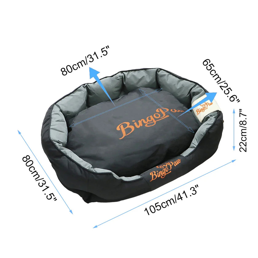 Dog Bed for All Season Pet, Calming Sleeping Mat, Sofa, Kennel Cushion with Removable Cushion, Oxford Cover, L, XL, XXL