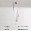 Sleek Drop Pendant Light - LED Integrated Adjustable Height Warm Light
