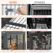 Jumbo Large Metal Pet Playpen, Kennel House with Steel Lock and Removable Trays, Heavy Duty Dog Cage