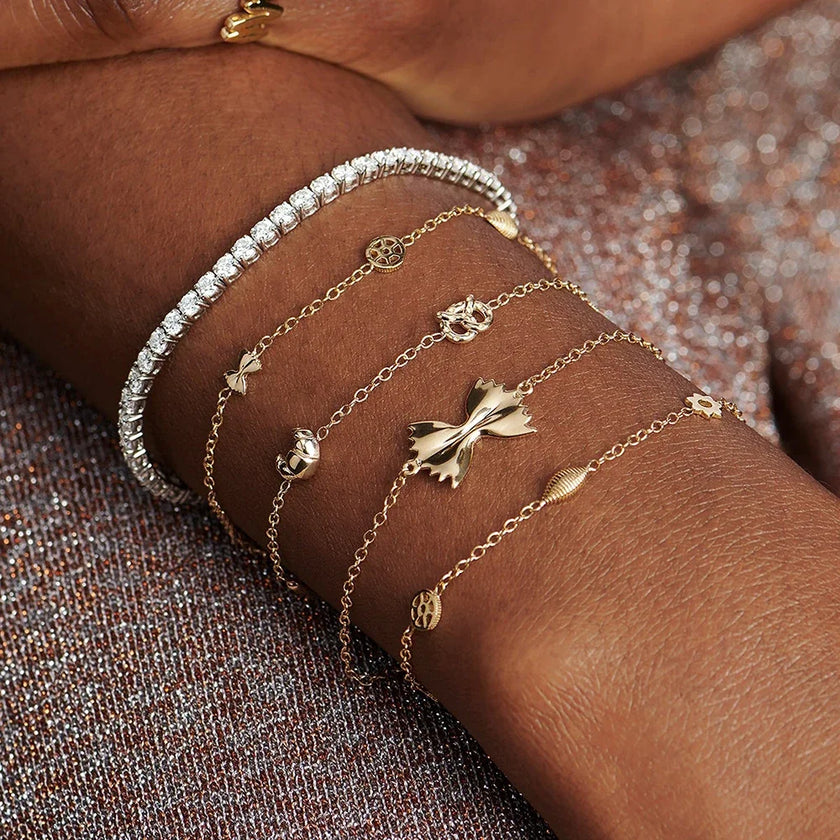 Schleifen-Charm-Armband