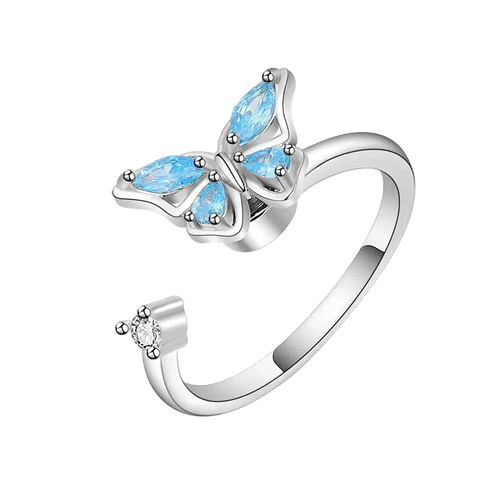 Adjustable Butterfly Spinner Ring