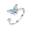 Adjustable Butterfly Spinner Ring