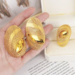 Gold Plated Earrings Ring Set for Women