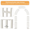 Heavy Strong White Metal Wedding Arch Garden Arbor Frame, Floral Backdrop Stand, Pergola for Indoor and Outdoor
