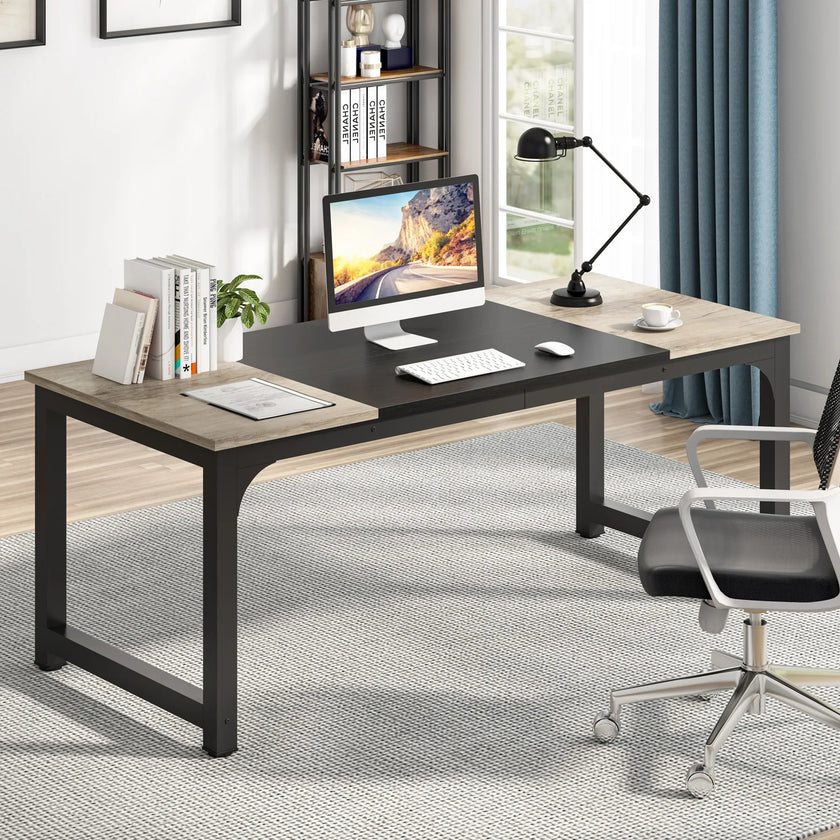 Tribesigns Moderner Computertisch Großer Bürotisch Computertisch Schreibtisch Workstation für Home Office