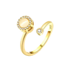 Adjustable Pearl Spinner Ring