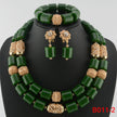 Nigerian Bridal Coral Jewellery Set | Crystal Pillar Beads | Necklace, Earrings & Bracelet