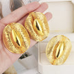 Gold Plated Earrings Ring Set for Women