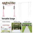 Stereoscopic White Garden Arch Arbor, Super Strong Metal Wedding Arch Decor, Outdoor Pergola Trellis