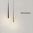 Sleek Drop Pendant Light - LED Integrated Adjustable Height Warm Light