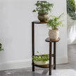 3-stöckiges Bambus-Eckpflanzenregal - Blumenregal Displayhalter für Haus und Garten