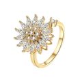 Adjustable Flower Spinner Ring