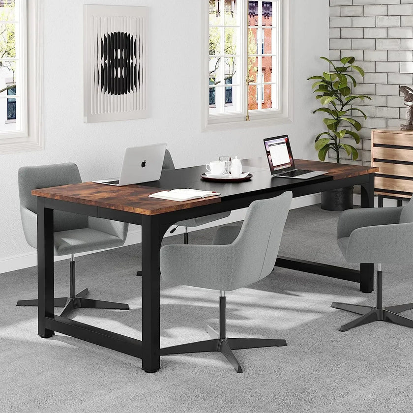 Tribesigns Moderner Computertisch Großer Bürotisch Computertisch Schreibtisch Workstation für Home Office
