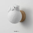 Bear Wall Light LED Kids Nursery Moon Night Light Bedroom Decor