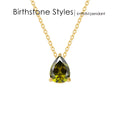 Teardrop Birthstone Necklace