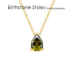 Teardrop Birthstone Necklace