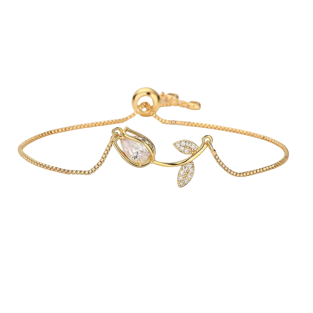 Cute Tulip Bracelet - Pink & White