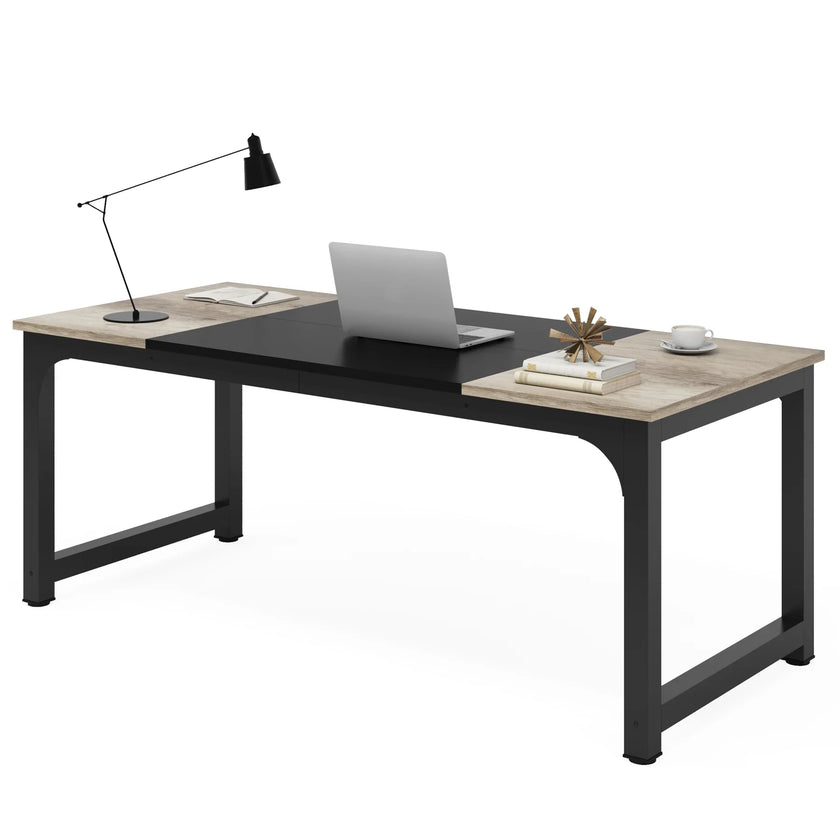 Tribesigns Moderner Computertisch Großer Bürotisch Computertisch Schreibtisch Workstation für Home Office