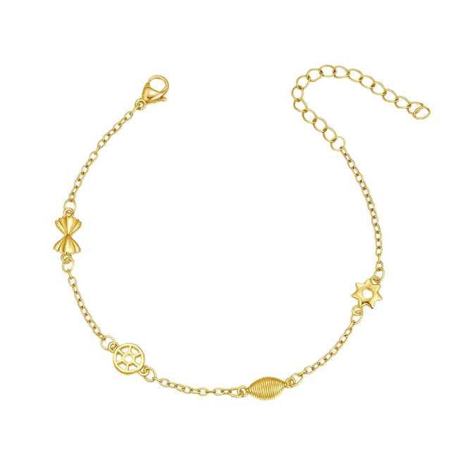 Grazioso bracciale con ciondoli