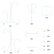 4 Tier Metal Plant Stand for Indoor Outdoor Garden Patio Flower Pot Display Rack Organizer Black and White