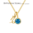 14K Gold, Silver & Rose Gold Zodiac Birthstone Necklace