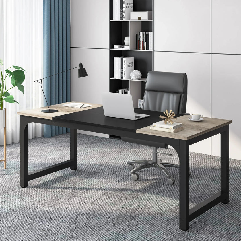Tribesigns Moderner Computertisch Großer Bürotisch Computertisch Schreibtisch Workstation für Home Office