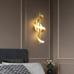 Twisted LED Wall Light - Black & Gold Options for Living Room