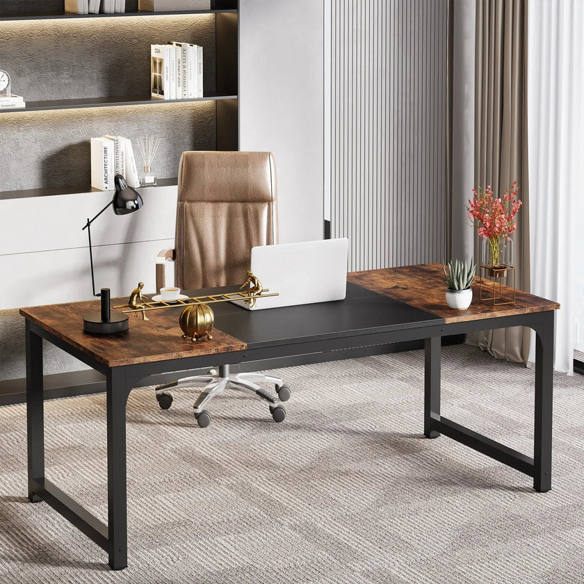 Tribesigns Moderner Computertisch Großer Bürotisch Computertisch Schreibtisch Workstation für Home Office