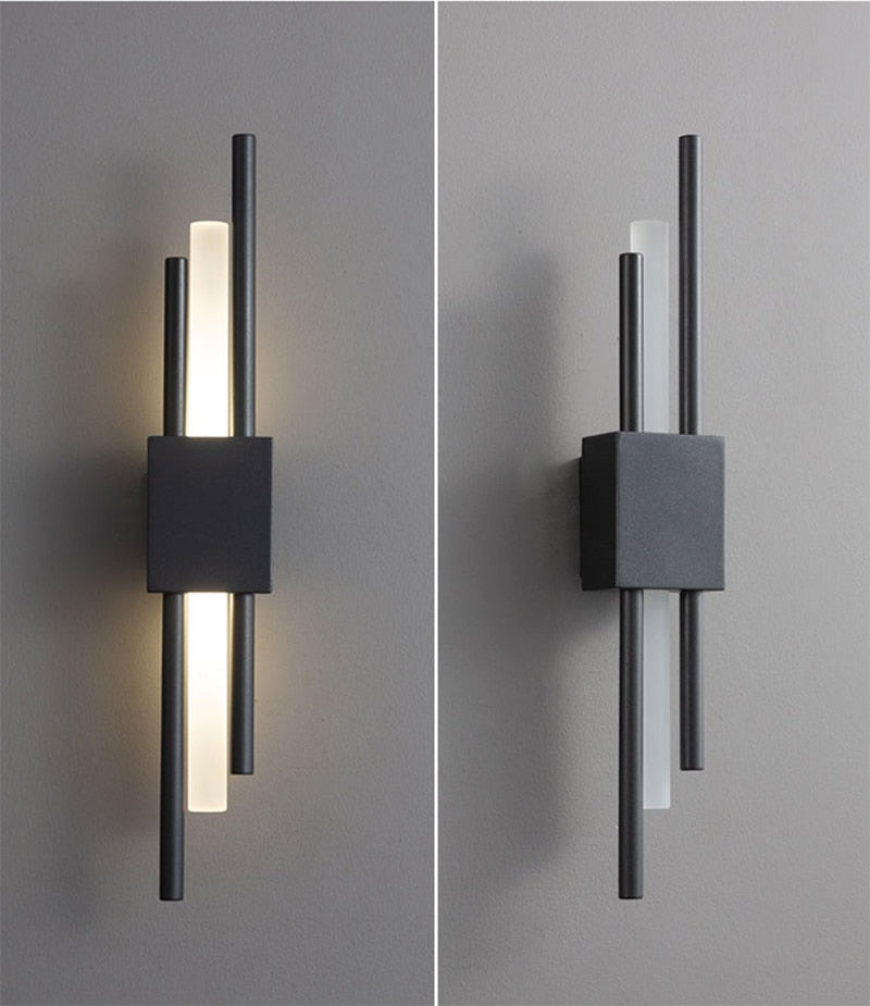 Emporium LED Wandleuchte Schwarz Gold Warmweiß Festverdrahtet Modern