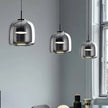 Dildale Black Gold Pendant Lamp LED Warm Light Adjustable Height