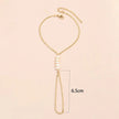 Minimal Pearl Hand Chain Bracelet
