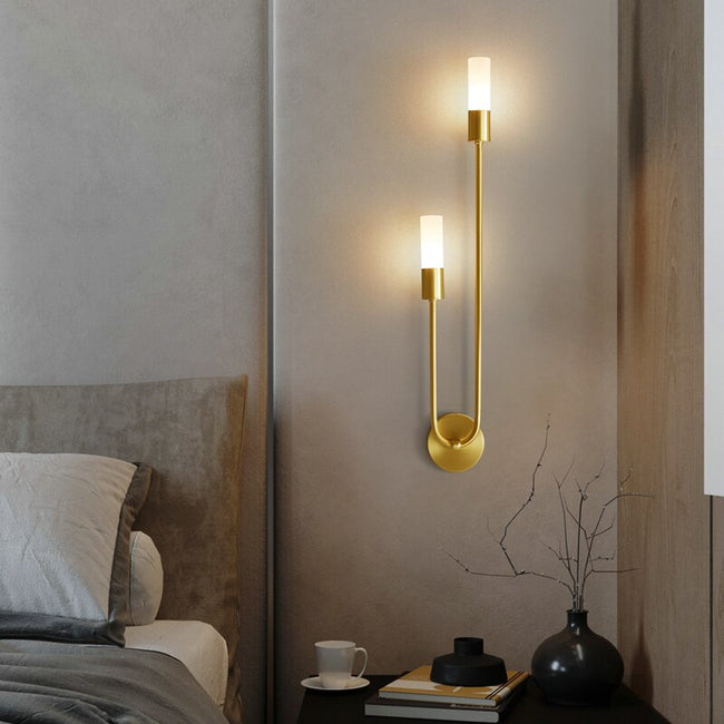 Spire Sleek LED Wall Light 12W Warm White Modern Metal G9 Bulb