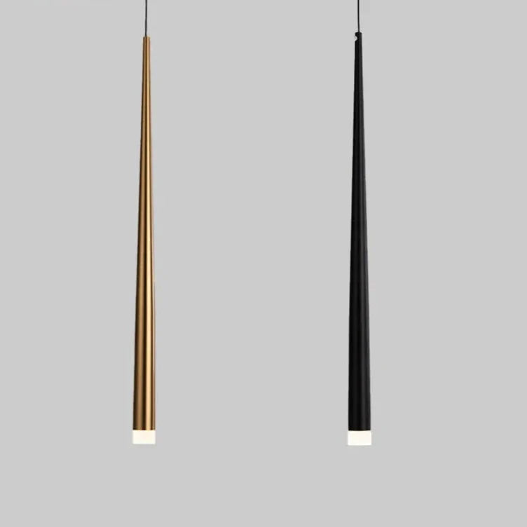 Sleek Drop Pendant Light - LED Integrated Adjustable Height Warm Light